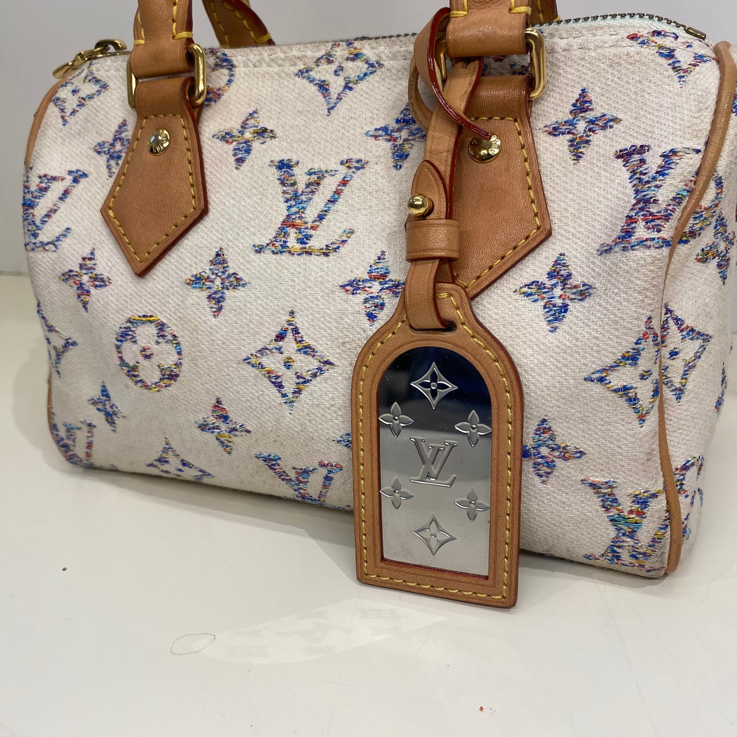 Louis Vuitton Jacquard Speedy 20 Bandouliere